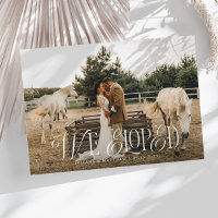 Vintage Elegant We Eloped Wedding Photo