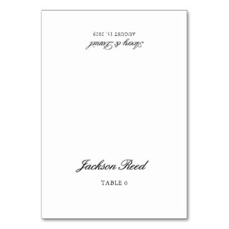 Vintage Elegant Wedding Guest Place Card