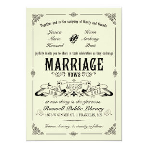 Off White Parchment Paper Invitations Zazzle