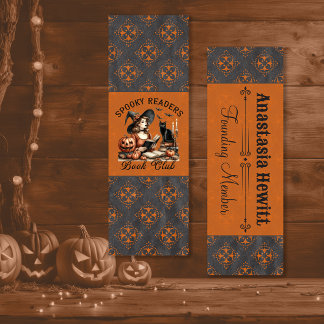 Vintage Elegant Witch Spooky Readers Book Club Bookmarks