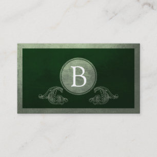 Vintage Elements (deep sea green) Business Card