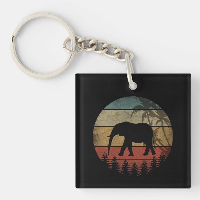 VINTAGE ELEPHANT KEYCHAIN (Front)