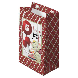 Vintage Elephant Thank You Favor Bag