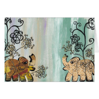 Vintage Elephants Cards
