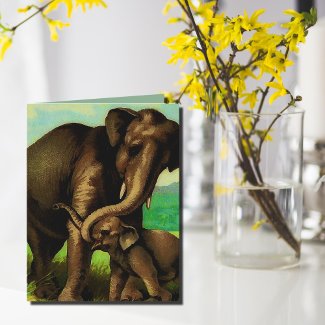  Vintage elephants  for Mother;s Day 