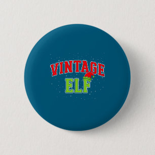 Vintage Elf Christmas Family Matching Group Xmas  Button