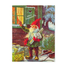 Vintage Elf Swedish Gnome Tomte (copy) Postcard