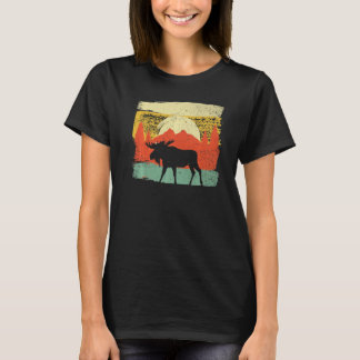 Vintage Elk Hunting Retro Huntsman Hunter Wildlife T-Shirt
