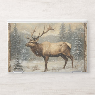 Vintage Elk Scenic Rustic HP Laptop Skin