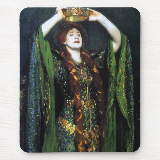 Vintage Ellen Terry as Lady Macbeth Mouse Pad (Front)