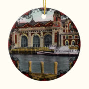 Vintage Ellis Island Ornament