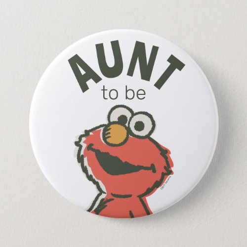 Vintage Elmo Baby Shower Aunt To Be Button