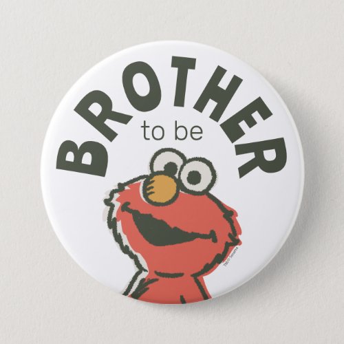 Vintage Elmo Baby Shower Brother To Be Button
