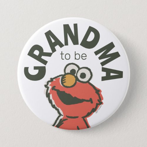 Vintage Elmo Baby Shower Grandma To Be Button