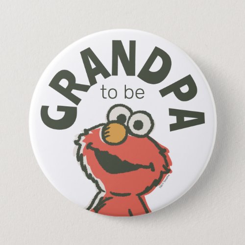 Vintage Elmo Baby Shower Grandpa To Be Button