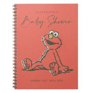 Vintage Elmo Baby Shower Guest & Gift List Notebook