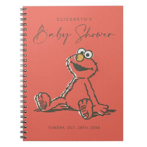 Vintage Elmo Baby Shower Guest  Gift List Notebook