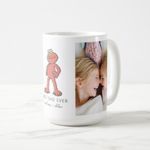 Vintage Elmo  Best Dad _ Photo Coffee Mug