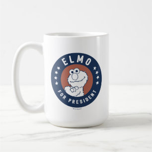 Vintage Elmo for President Badge Coffee Mug