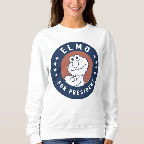 Vintage Elmo for President Badge Sweatshirt
