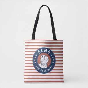 Vintage Elmo for President Badge Tote Bag