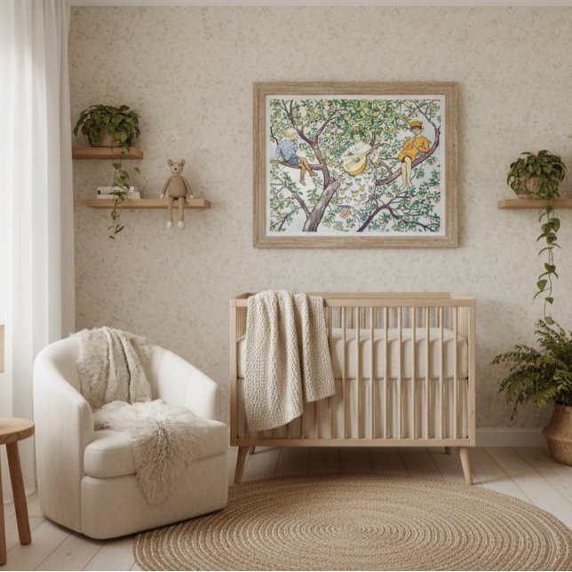 Vintage Elsa Beskow Enchanted Garden  Poster (Creator Uploaded)