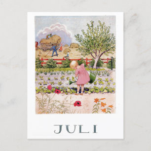 Vintage Elsa Beskow June Postcard
