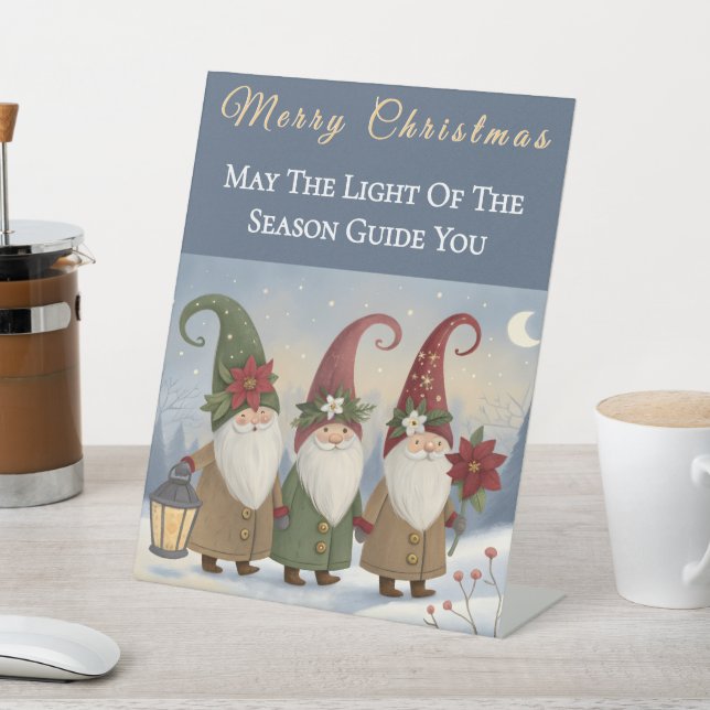 Vintage Elves Pedestal Sign (In SItu)