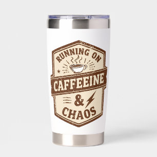 Vintage Emblem for Busy Parents Insulated Tumbler