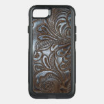Vintage Embossed Brown Leather Otterbox Commuter Iphone Se/8/7 Case at Zazzle