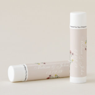 Vintage Embroided Florals Botany Wedding Lip Balm