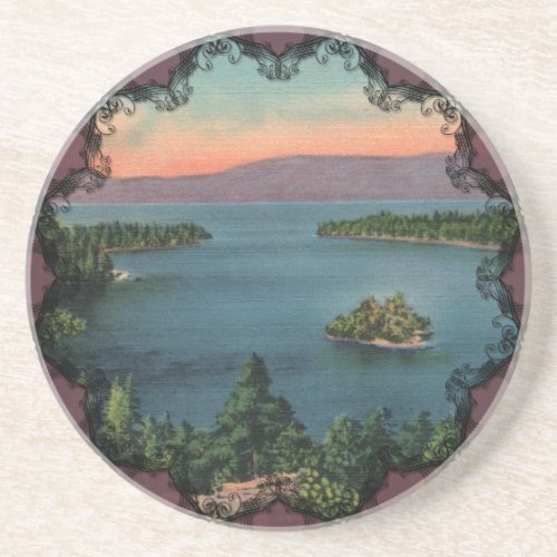 Vintage Emerald Bay Lake Tahoe Coaster