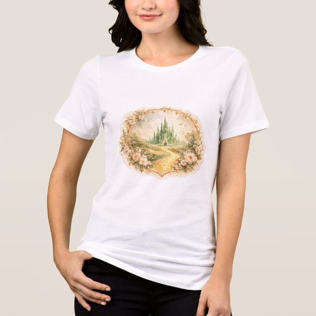 Vintage Emerald Castle  Tri-Blend Shirt (Front)