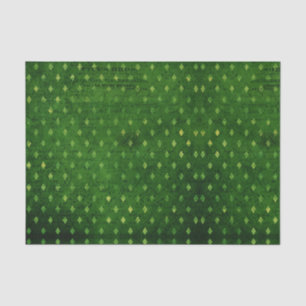 Vintage Emerald Green Glimmer Grunge Diamond Tissue Paper