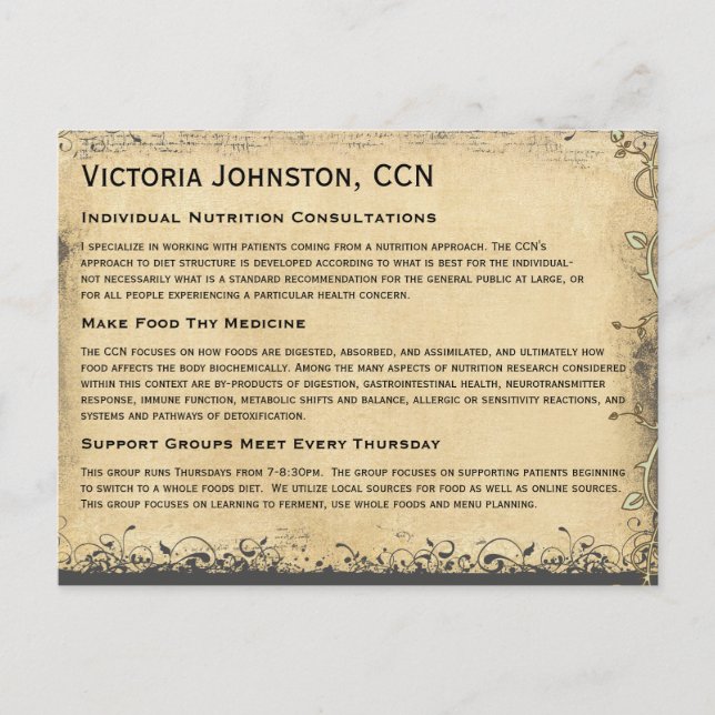 Vintage Emerald Green Heart Leafed Tree Postcard (Front)