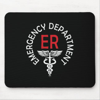 Vintage Emergency Department Emergency Room Nurse Mouse Pad