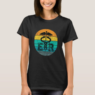 Vintage Emergency Nurse Er Room Distressed Er Retr T-Shirt