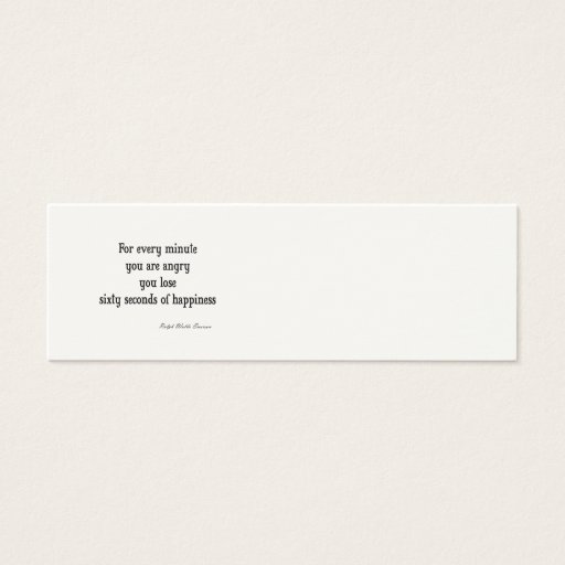 Customizable Vintage Emerson Inspirational Happiness Quote Business Cards