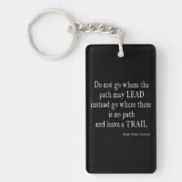 Vintage Emerson Inspirational Leadership Quote Keychain Zazzle