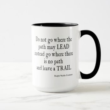 Vintage Emerson Inspirational Leadership Quote Mug by Coolvintagequotes at Zazzle
