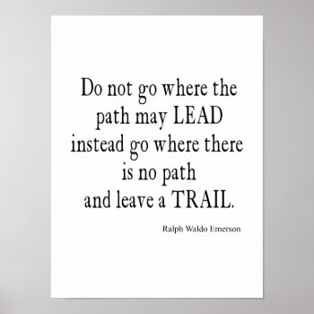 Vintage Emerson Inspirational Leadership Quote Poster by Coolvintagequotes at Zazzle