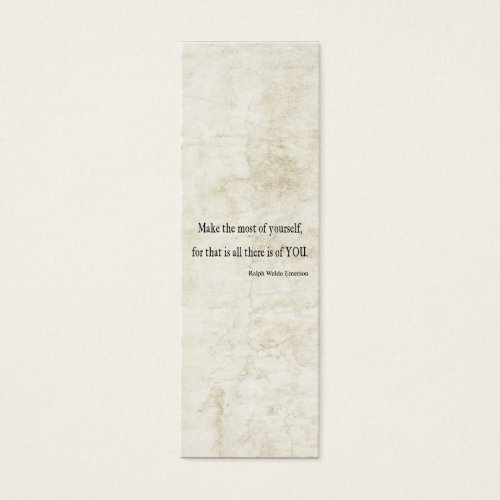 Vintage Emerson Inspirational Quote Business Card Templates