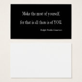 Vintage Emerson Inspirational Quote - Customizable (Front & Back)