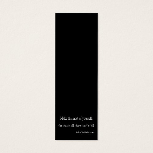 Vintage Emerson Inspirational Quote - Customizable Business Card Templates