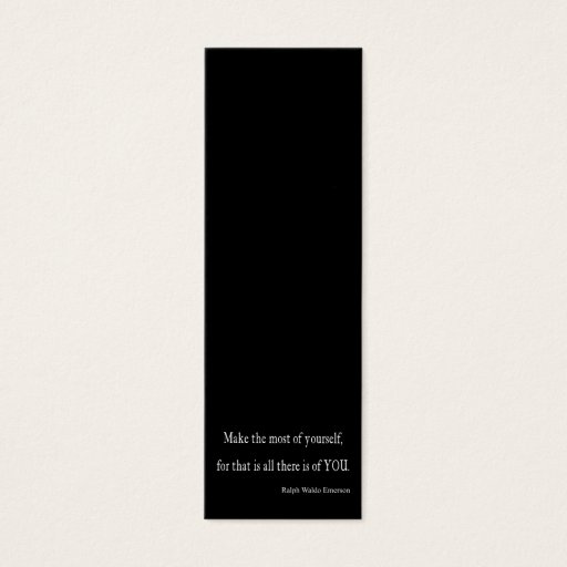 Customizable Vintage Emerson Inspirational Quote - Customizable Business Card Templates