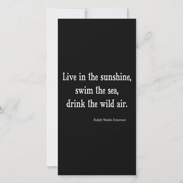 Vintage Emerson Live in Sunshine Quote (Front)