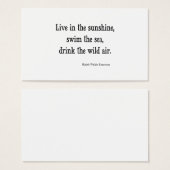 Vintage Emerson Live in Sunshine Quote (Front & Back)