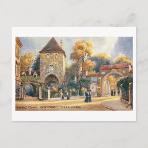 Vintage Emmeramer Gate in Regensburg, Germany Postcard