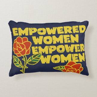 Vintage Empowered Women Empower Women Feminist Art Accent Pillow