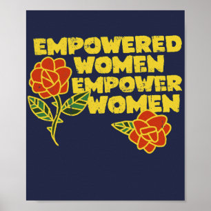Vintage Empowered Women Empower Women Feminist Art Poster